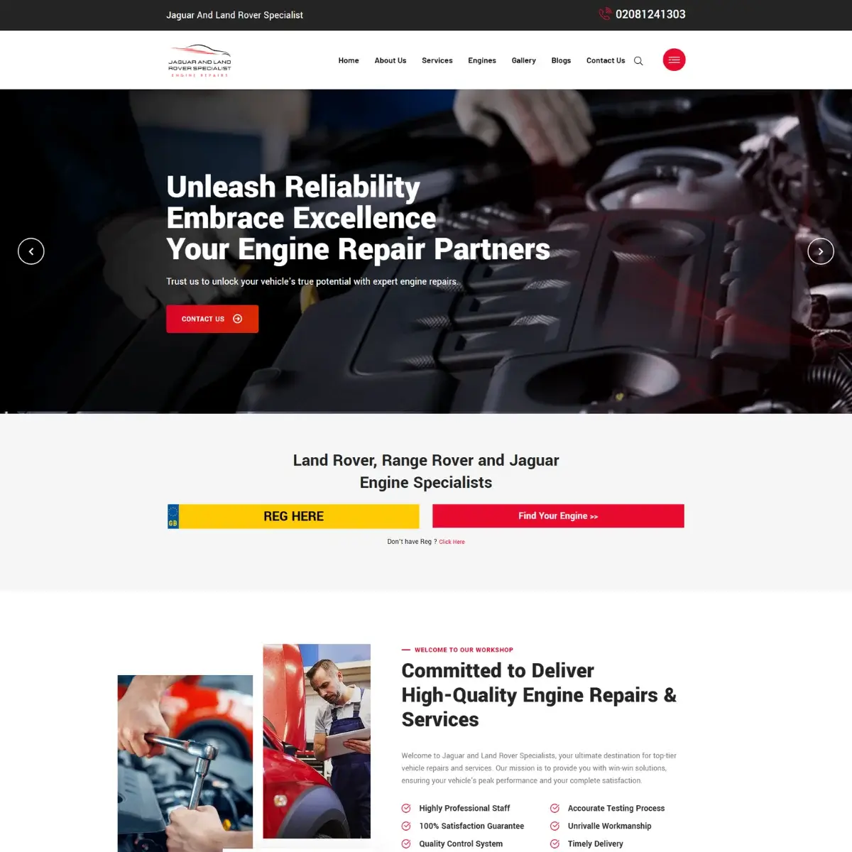 Jaguar and Landrover Engines - Portfolio